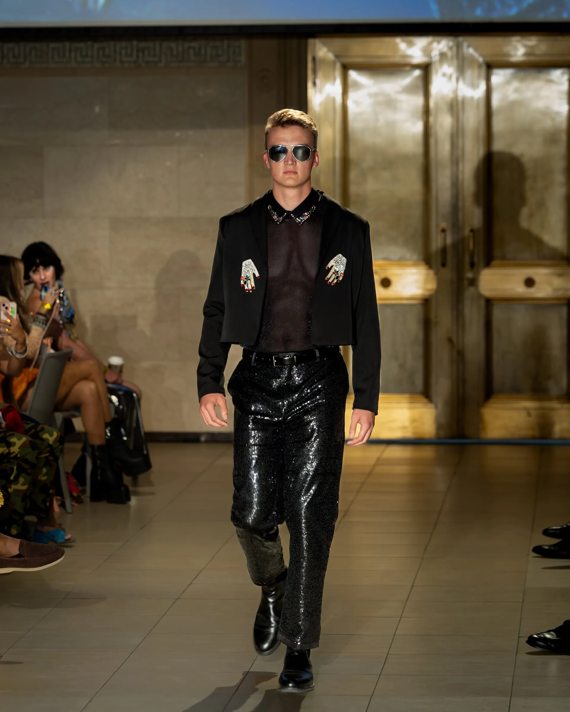 Laurin Bassler auf dem Runway, New York Fashion Week